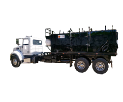 Термос-бункер для регенерации и перевозки  асфальта на шасси грузовика  RC15-T