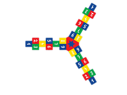 Игра "Классики - Звезда 1"  4,7 х 5,5 м