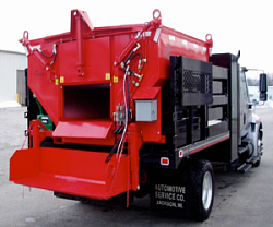 Бункер - рециклер и термобокс 6 тонн на грузовике Truck Mount